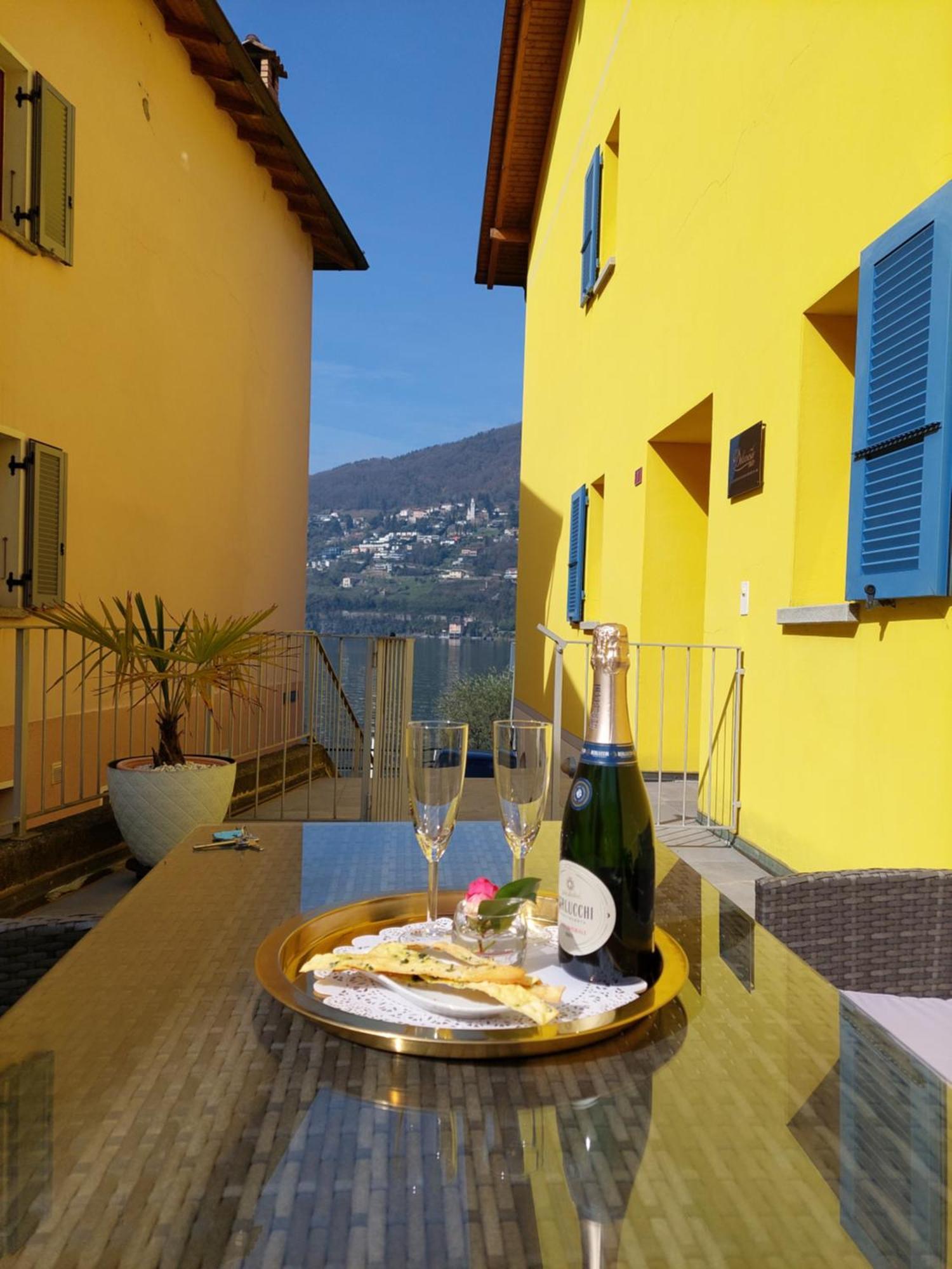 Dolceresio Lugano Lake B&B Brusino Arsizio Bagian luar foto